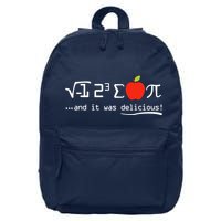 I Eight Sum Pi I Ate Some Pie And It Was Delicious Pi Day 16 in Basic Backpack