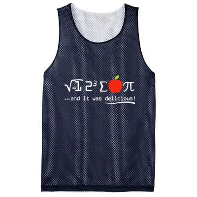 I Eight Sum Pi I Ate Some Pie And It Was Delicious Pi Day Mesh Reversible Basketball Jersey Tank