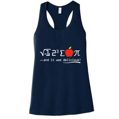 I Eight Sum Pi I Ate Some Pie And It Was Delicious Pi Day Womens Tank Top