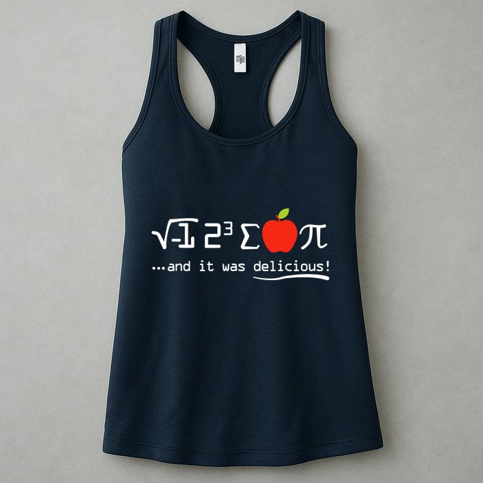 I Eight Sum Pi I Ate Some Pie And It Was Delicious Pi Day Womens Tank Top