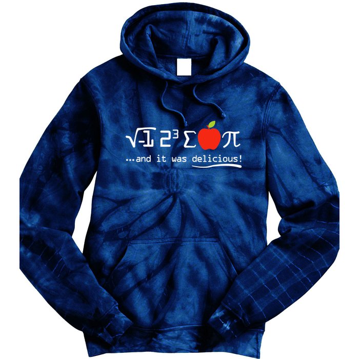 I Eight Sum Pi I Ate Some Pie And It Was Delicious Pi Day Tie Dye Hoodie