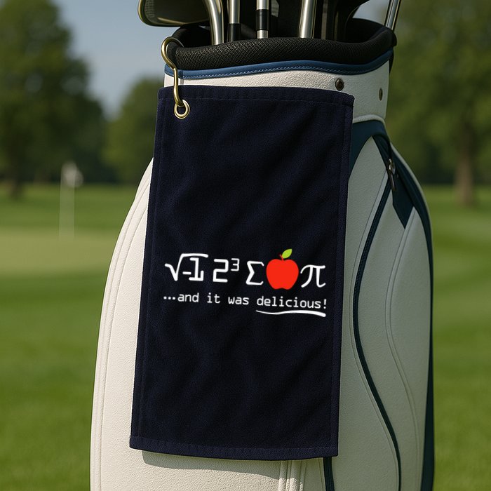 I Eight Sum Pi I Ate Some Pie And It Was Delicious Pi Day Golf Towel