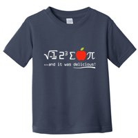 I Eight Sum Pi I Ate Some Pie And It Was Delicious Pi Day Toddler T-Shirt