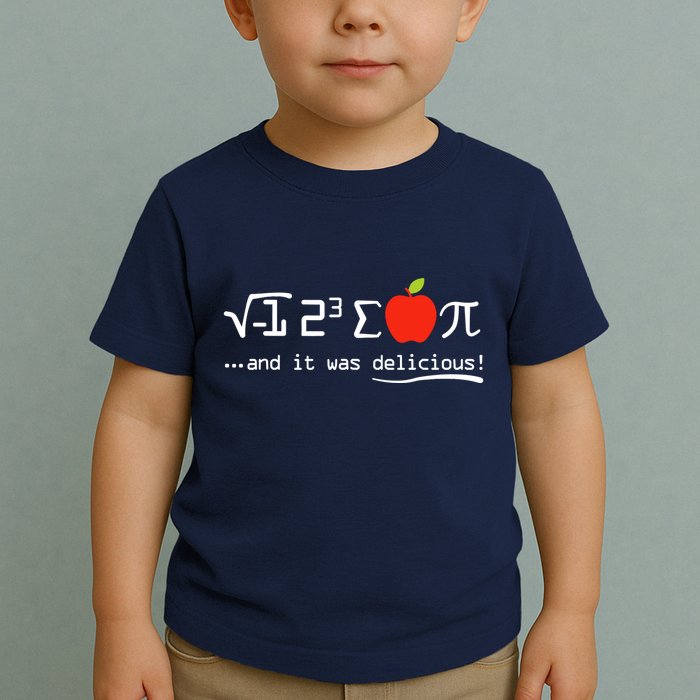I Eight Sum Pi I Ate Some Pie And It Was Delicious Pi Day Toddler T-Shirt
