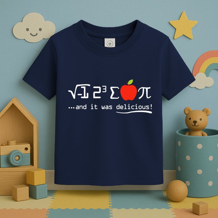 I Eight Sum Pi I Ate Some Pie And It Was Delicious Pi Day Toddler T-Shirt