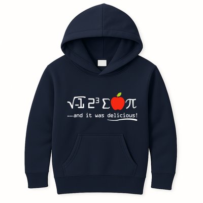 I Eight Sum Pi I Ate Some Pie And It Was Delicious Pi Day Kids Hoodie