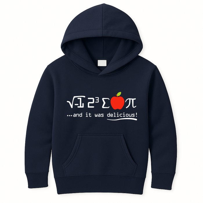 I Eight Sum Pi I Ate Some Pie And It Was Delicious Pi Day Kids Hoodie