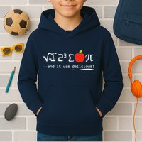 I Eight Sum Pi I Ate Some Pie And It Was Delicious Pi Day Kids Hoodie