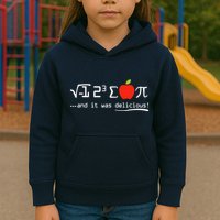 I Eight Sum Pi I Ate Some Pie And It Was Delicious Pi Day Kids Hoodie