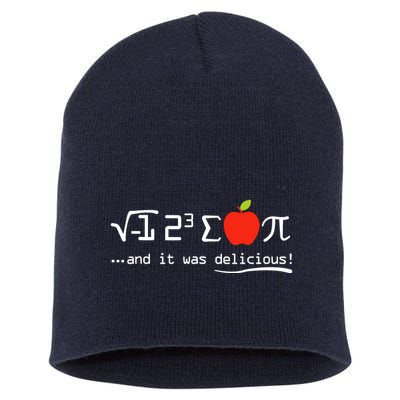 I Eight Sum Pi I Ate Some Pie And It Was Delicious Pi Day Short Acrylic Beanie