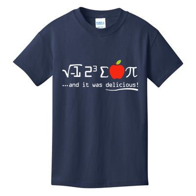 I Eight Sum Pi I Ate Some Pie And It Was Delicious Pi Day Kids T-Shirt