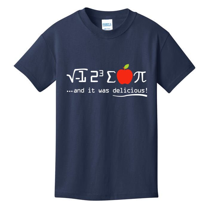 I Eight Sum Pi I Ate Some Pie And It Was Delicious Pi Day Kids T-Shirt