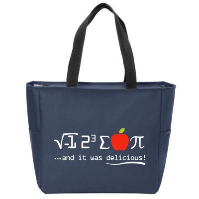 I Eight Sum Pi I Ate Some Pie And It Was Delicious Pi Day Zip Tote Bag
