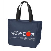 I Eight Sum Pi I Ate Some Pie And It Was Delicious Pi Day Zip Tote Bag