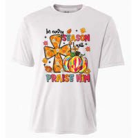 In Every Season I Will Praise Him Fall Autumn Christian Cooling Performance Crew T-Shirt