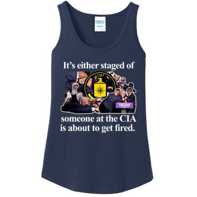 ItS Either Staged Or Cia Trump Someone At The Cia Is About To Get Fired Ladies Essential Tank