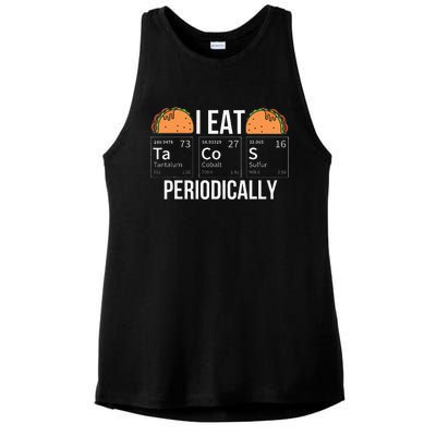 I Eat Tacos Periodically Chemistry Chemist Gifts Ladies PosiCharge Tri-Blend Wicking Tank