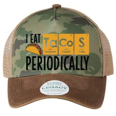 I Eat Tacos Periodically Science Taco Food Pun Taco Lovers Legacy Tie Dye Trucker Hat