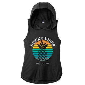 Ivf Embryo Transfer Day Pineapple Ladies PosiCharge Tri-Blend Wicking Draft Hoodie Tank