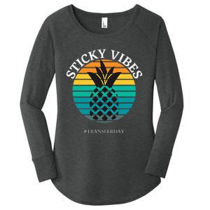 Ivf Embryo Transfer Day Pineapple Women's Perfect Tri Tunic Long Sleeve Shirt