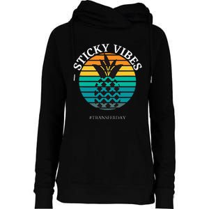 Ivf Embryo Transfer Day Pineapple Womens Funnel Neck Pullover Hood