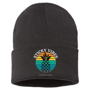 Ivf Embryo Transfer Day Pineapple Sustainable Knit Beanie