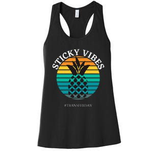 Ivf Embryo Transfer Day Pineapple Women's Racerback Tank