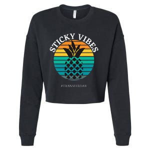 Ivf Embryo Transfer Day Pineapple Cropped Pullover Crew