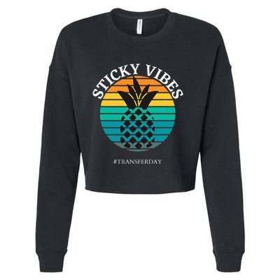 Ivf Embryo Transfer Day Pineapple Cropped Pullover Crew