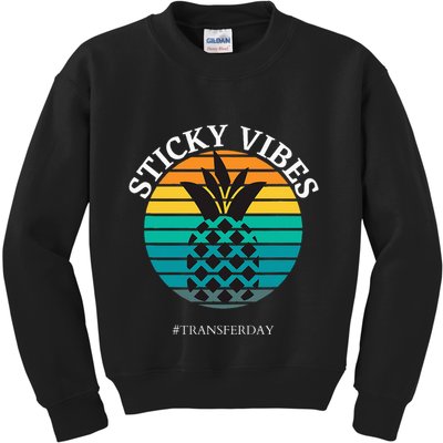 Ivf Embryo Transfer Day Pineapple Kids Sweatshirt