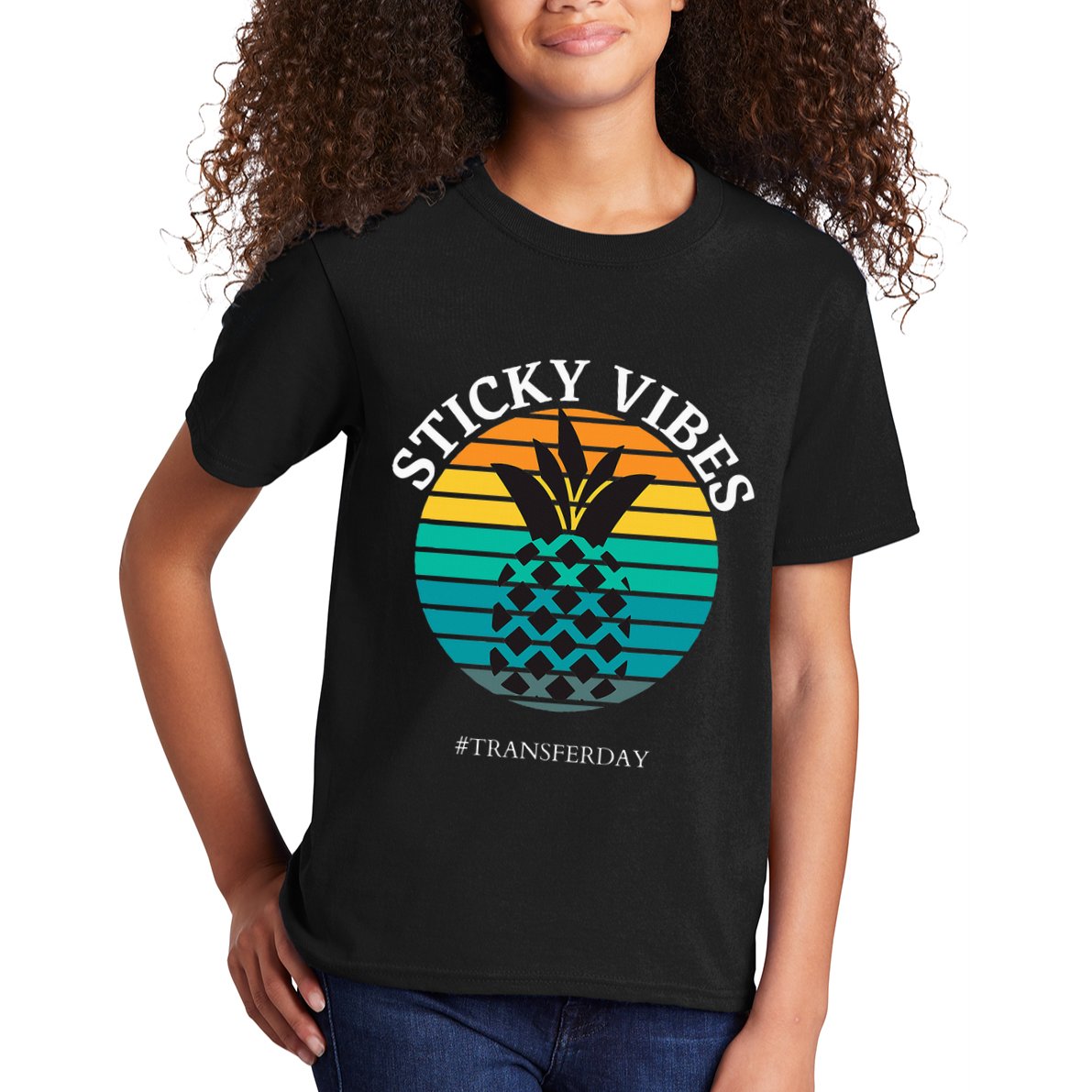 Ivf Embryo Transfer Day Pineapple Kids T-Shirt