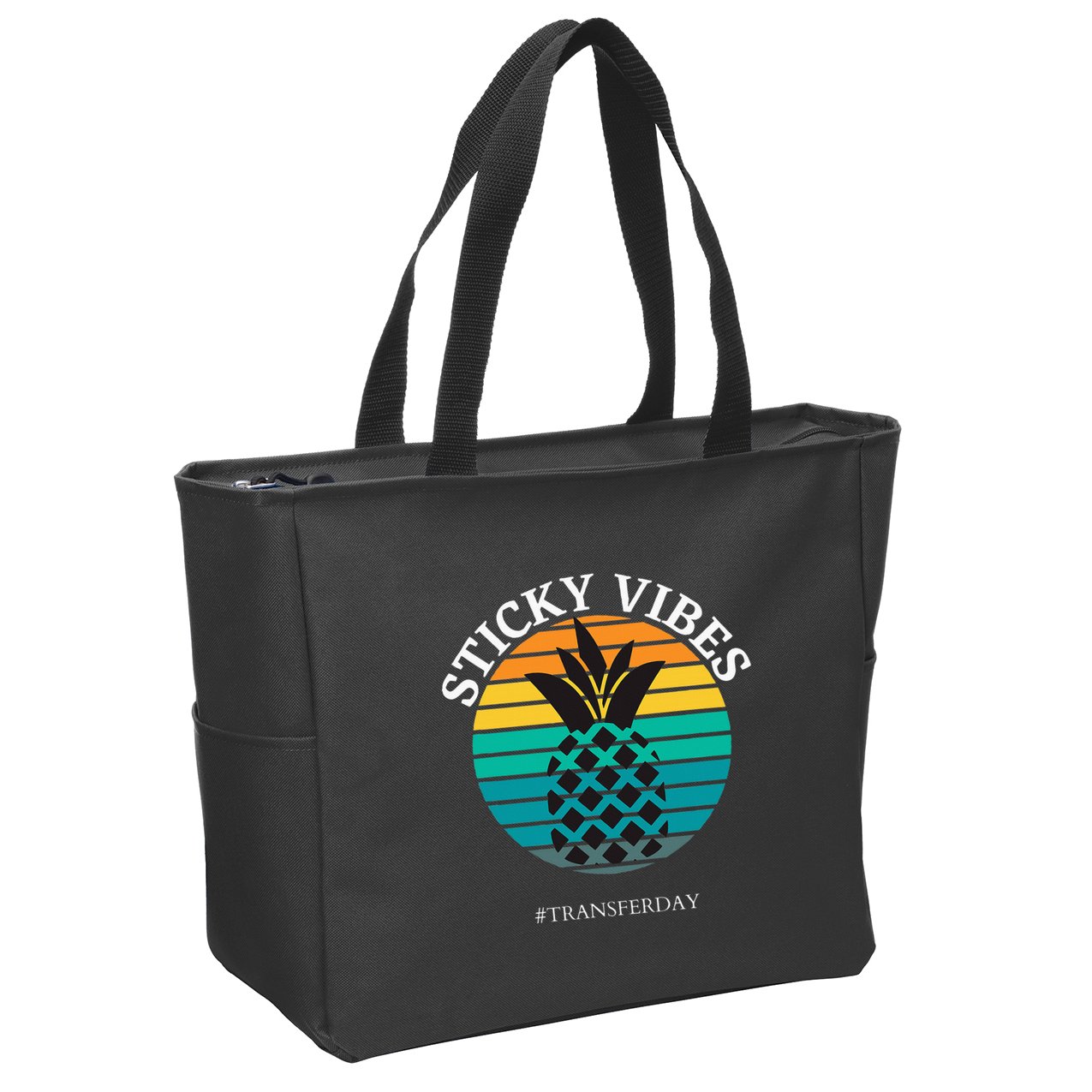 Ivf Embryo Transfer Day Pineapple Zip Tote Bag