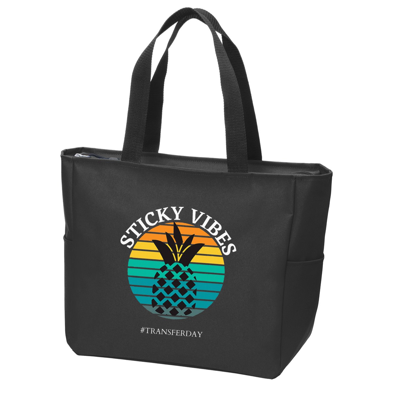 Ivf Embryo Transfer Day Pineapple Zip Tote Bag