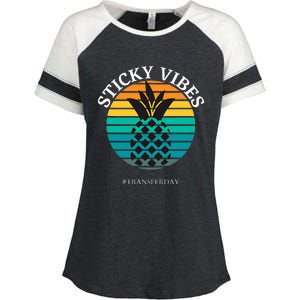 Ivf Embryo Transfer Day Pineapple Enza Ladies Jersey Colorblock Tee