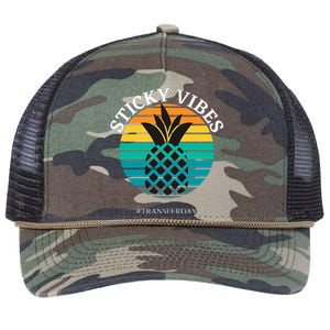 Ivf Embryo Transfer Day Pineapple Retro Rope Trucker Hat Cap