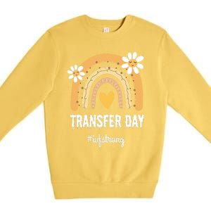 Ivf Embryos Transfer Day Pregnancy Infertility Premium Crewneck Sweatshirt