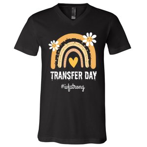 Ivf Embryos Transfer Day Pregnancy Infertility V-Neck T-Shirt