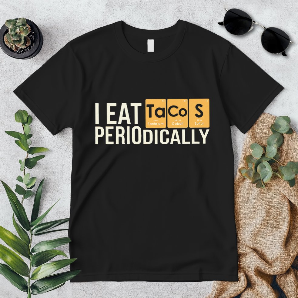 I Eat Tacos Periodically Science Taco Food Pun Taco Lovers Premium T-Shirt