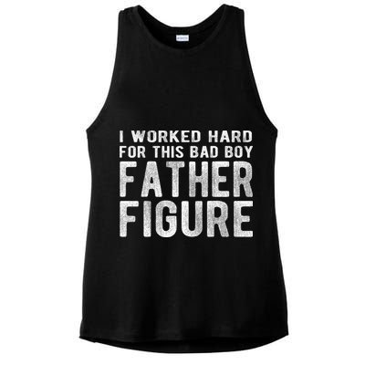 I Earned This Dad Bod Funny Father Day Dad Daddy Ladies PosiCharge Tri-Blend Wicking Tank