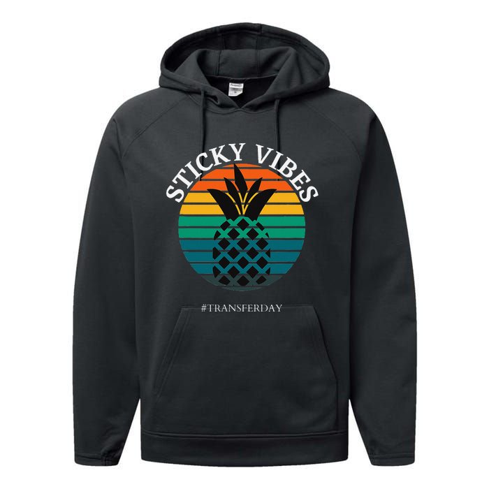 Ivf Embryo Transfer Day Pineapple Performance Fleece Hoodie