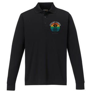 Ivf Embryo Transfer Day Pineapple Performance Long Sleeve Polo