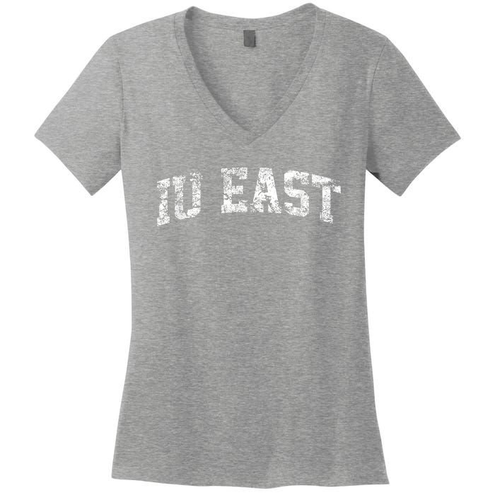 IU East Vintage Arch College University Alumni Women's V-Neck T-Shirt