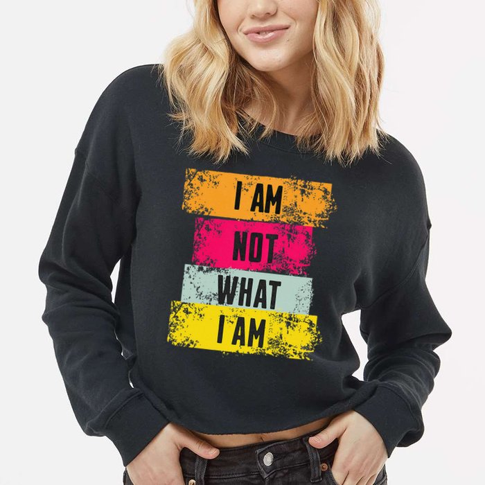 Iago Evil Villain Quotation Othello Tragedy Shakespeare Play Cropped Pullover Crew