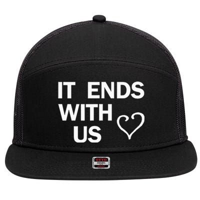 It Ends With Us Colleen Hoover 7 Panel Mesh Trucker Snapback Hat