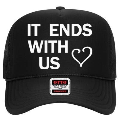 It Ends With Us Colleen Hoover High Crown Mesh Back Trucker Hat