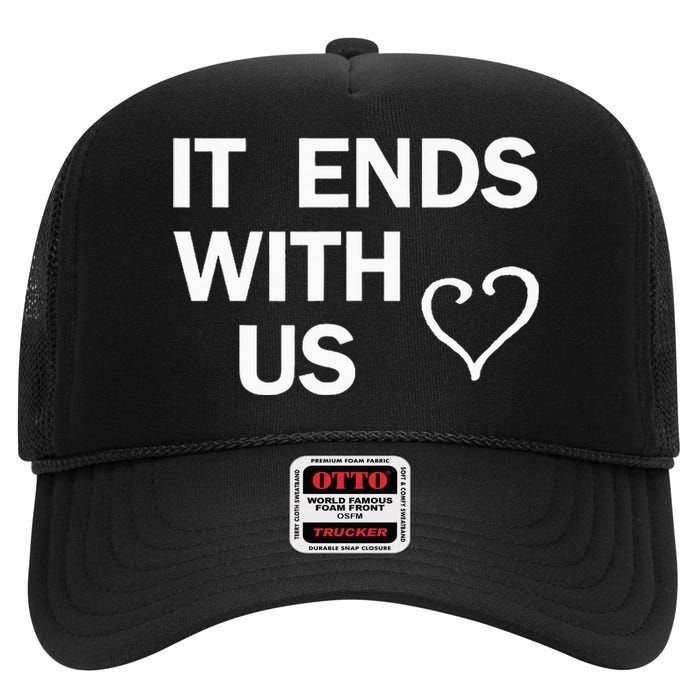 It Ends With Us Colleen Hoover High Crown Mesh Back Trucker Hat