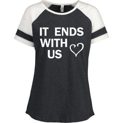 It Ends With Us Colleen Hoover Enza Ladies Jersey Colorblock Tee