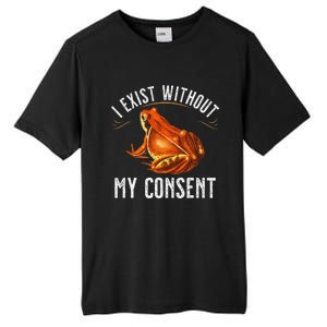 I Exist Without My Consent Funny Frog Saying Meme(1) Tall Fusion ChromaSoft Performance T-Shirt