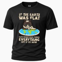 If Earth Was Flat Cat Pushed Everything Performance Shirt