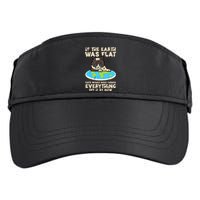 If Earth Was Flat Cat Pushed Everything Adult Drive Performance Visor